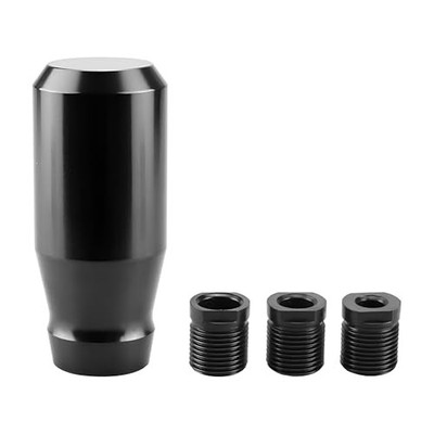 Car Shifter Knob, Aluminum Vehicle Gear Shift Knobs with 3PCS Threaded Black