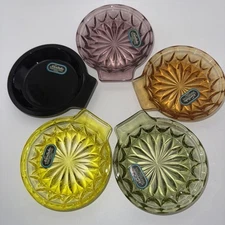 Noritaki Perspective Brand Japan Sushi Soy Sauce Dipping Dishes Lot Of 5 Glass