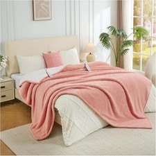 Heated Blanket Electric Blanket King Size 90" x 100" Fast Heating Blanket W/