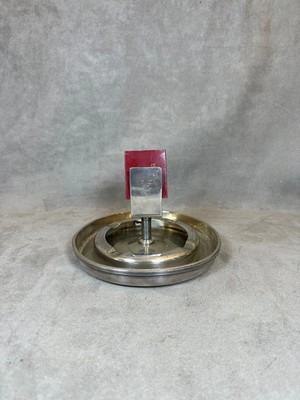 Silver Metal Match Holder Ashtray by Gense Extra, France, Vintage 1960