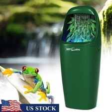 Reptile Water Fountain Dripper Ultra Quiet Dual Filtration Easy Install Decor US