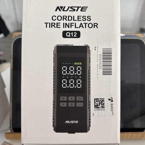 NUSTE Cordless Tire Inflator Model Q12 Car Motorcycle Bike Ball Modes New