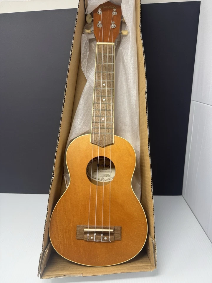 Mitchell Brand MU40NT Model Wooden Soprano Ukulele Very Good Condition - Image 2 of 4