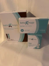 Keto Mojo GK+ Blood Glucose & Ketone Dual Monitoring System Kit With Strips -NEW