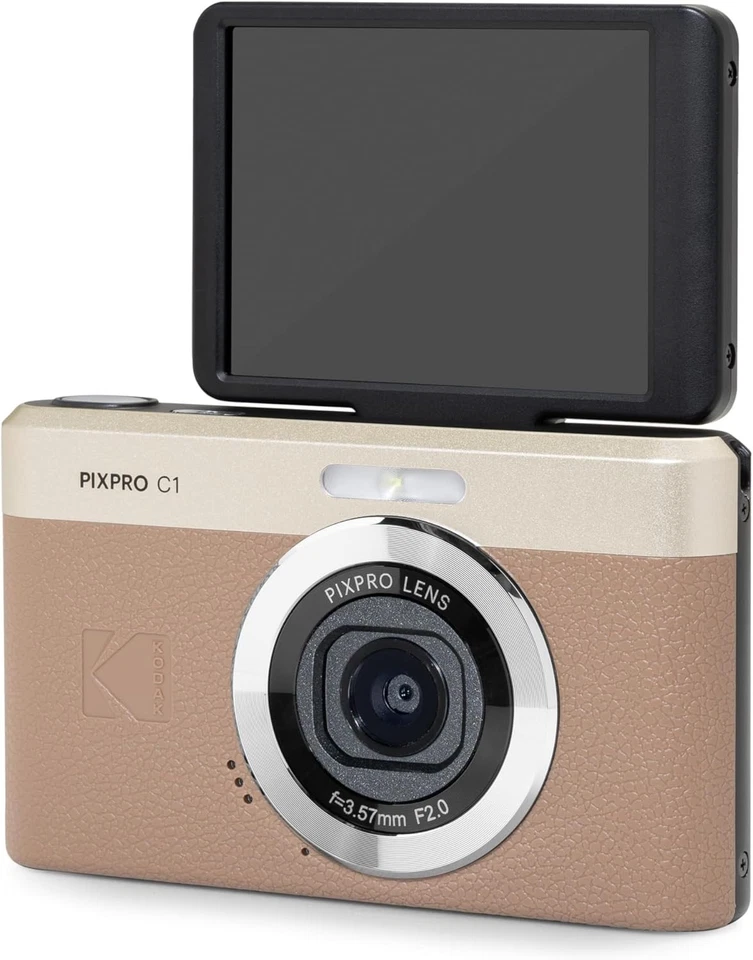 Kodak PIXPRO C1 13MP 4x Zoom Compact Camera - Brown - Image 4 of 4