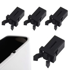 CORTHULin 4 PCS Bin Lid Clasps Durable Touch Catch Latches Lock Black 
