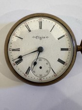 Vintage Elgin Mechanical Pocket Watch Parts Only Does Not Work For Repair