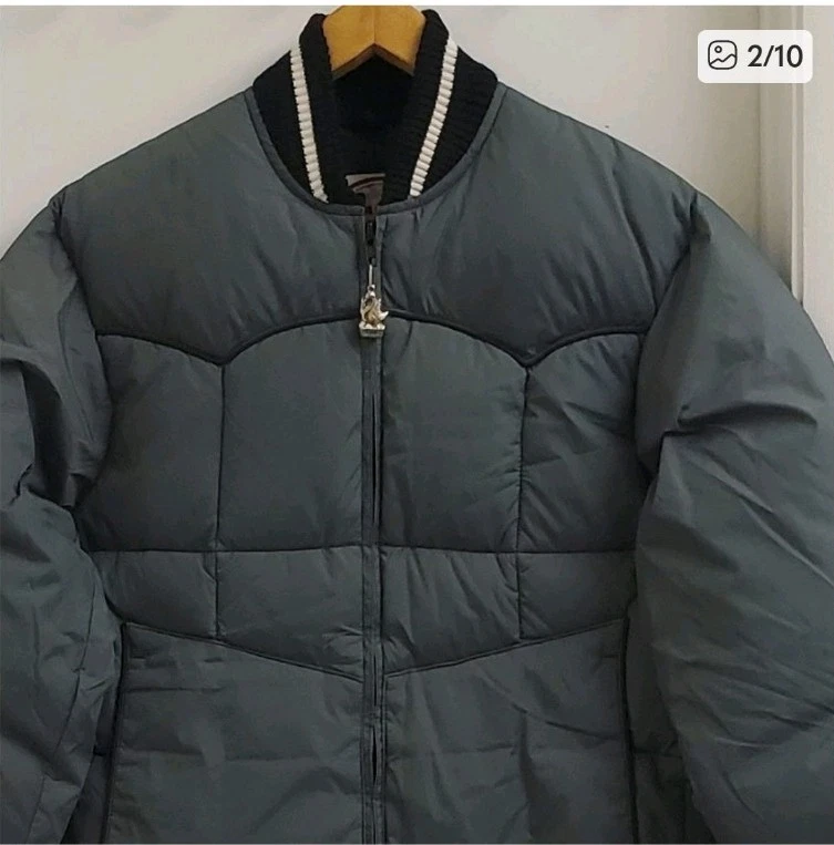 New with tags Rare Vintage Comfy down puffer gray jacket size men's S - Image 2 of 4