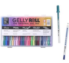 SAKURA Gelly Roll Gel Pens - Gift Set - Ink Pen Set - Art DIY Projects - 74 Pack