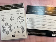 Stampin Up Delicate Pines Photopolymer Stamp Set And Matching Dies