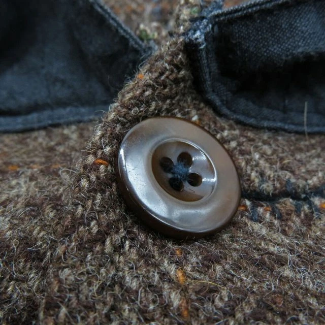 Porter Classic Hand Work Anorak Jacket 16AW Size 3 Brown Wool image 5