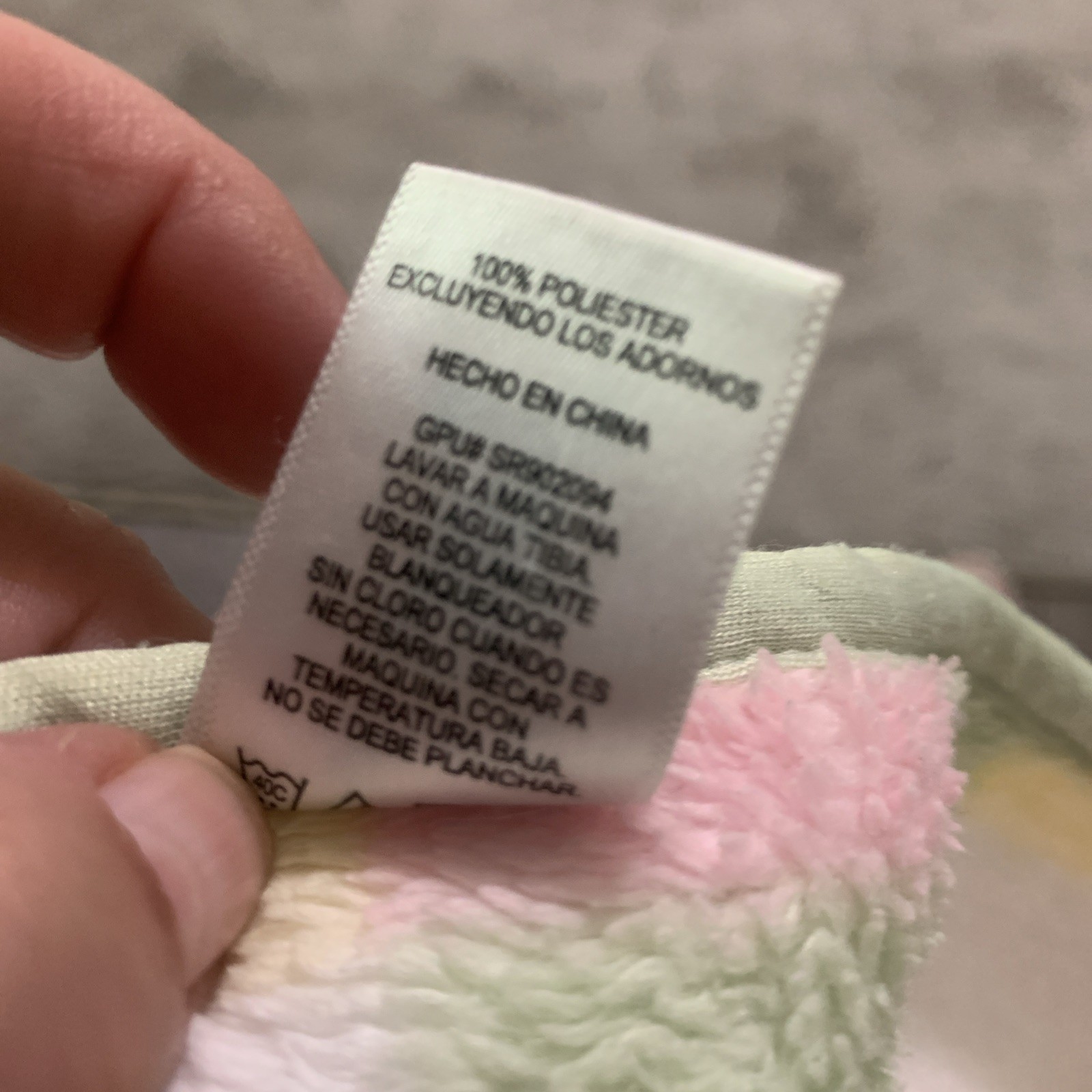 PARENTS CHOICE Pastel Square Blocks Checks Baby Crib  Duck Bear BLANKET 