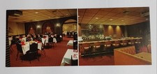 Lombardo's Italian Restaurant Lancaster PA 1969 Chrome Postcard Bar Dining Room