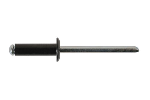 CONNECT 32888 Flangia Standard Rivetti, 4,8 x 14 mm, Nero, 100 Pezzi