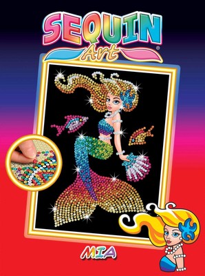 Sequin Art Red Mia The Mermaid Sparkling Arts and Crafts Kit, Multicolor (552...