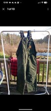 Vintage R06 MOS Carhartt Moss Green Duck Bib Overalls 36 X 30