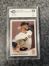 2013 Topps Baseball #379 Madison Bumgarner  BGS 10 Giants/Diamondbacks