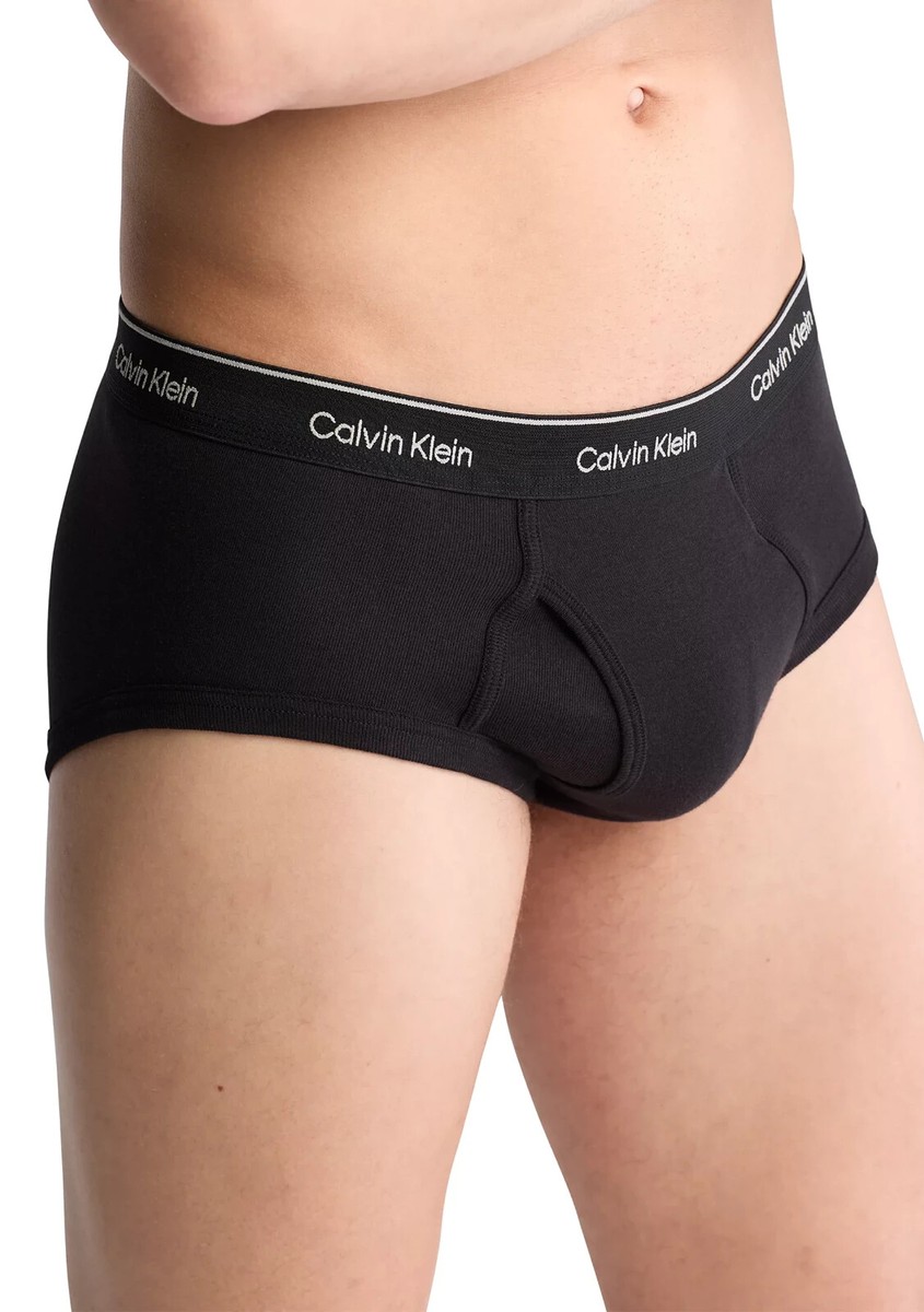Calvin Klein Men's Black Cotton Stretch 3 Pack Low Rise Trunk