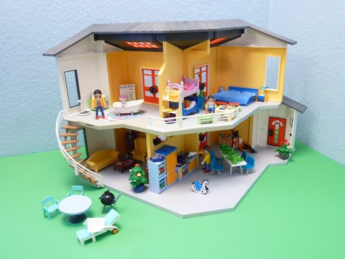 9266 City Haus Modernes Wohnen Einrichtung Figuren TOP Playmobil 2472
