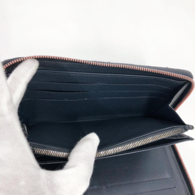 LOUIS VUITTON Ink Upside Down Zippy Organizer NM Wallet Navy