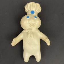 Vintage 1971 Pillsbury Doughboy Vinyl Doll Poppin Fresh Swivel Head Squeeze Toy