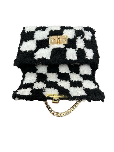 Plüsch Flauschige Garn Tasche Handtasche Damen Mädchen Selbstgemacht - Bild 3 von 8