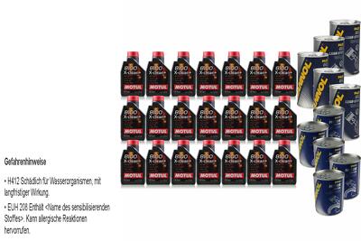 21L Motoröl Motul 8100 X-clean+ 5W30 5xLeak-Stop+Motor Doctor