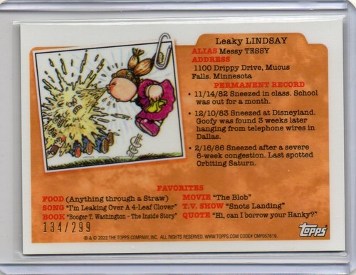 2022 Topps Garbage Pail Kids Refractors Series 5, U Pick, Free Shipping, Disc 2+ - Picture 13 of 235
