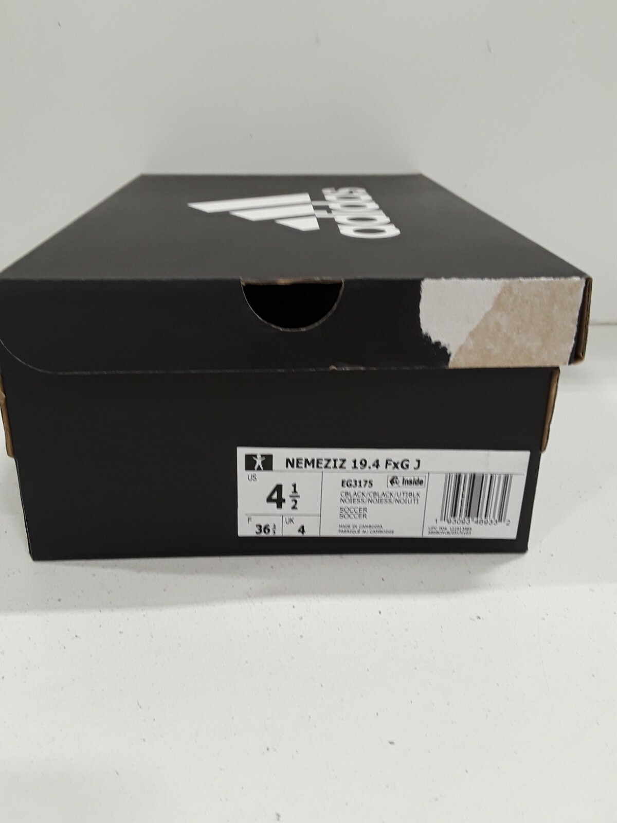 adidas Kids Nemeziz 19.4 FG - Core Black - Firm Ground - Junior Soccer  Cleats