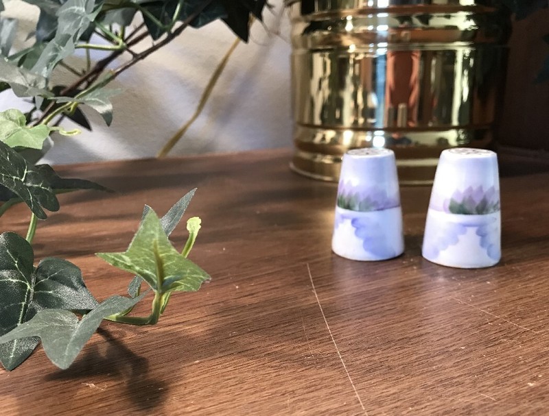 TINY CHINA SALT & PEPPER SHAKERS ~ NIPPON?