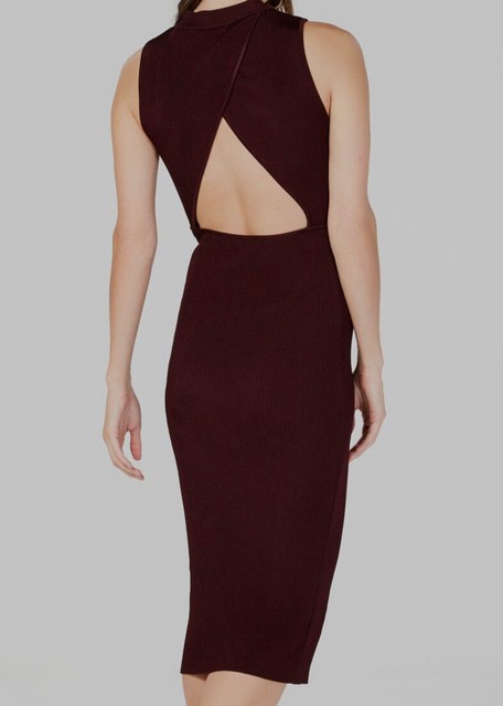 open back sweater dress