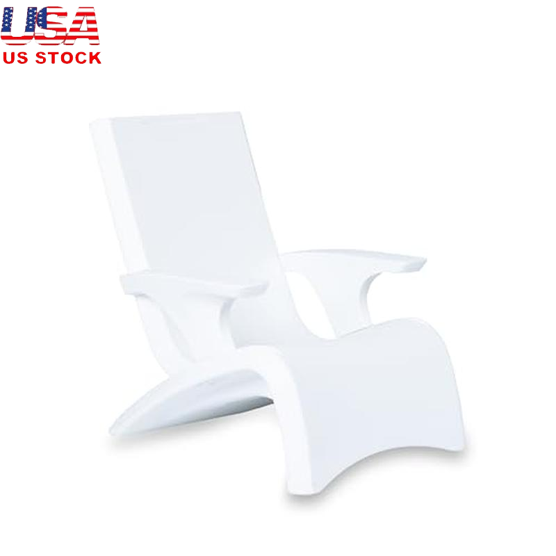 Weighted Waterproof Adirondack Lounge Chair Pools Durable Ergonomic Furniture US