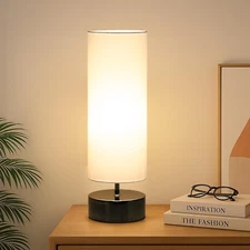Touch Table Lamp, 3-Way Dimmable Modern Minimalist Accent Bedside Lamp with Cyli
