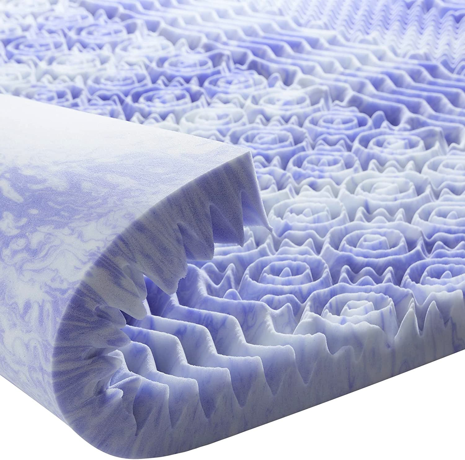 Dreamsmith 3-Inch Twin Memory Foam Mattress Topper with Cooling Gel, CertiPUR-US