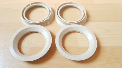 4 Zentrierringe 72,5 x 57,1 BORBET ARTEC ASA ICW RH SMOOR Audi VW SEAT  1015 
