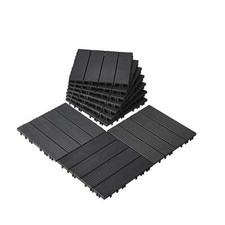 Interlocking Deck Tiles 10 Pack 12x12 Plastic...