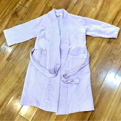 BLISS SPA lavender waffle knit style robe lightweight spa pool summer