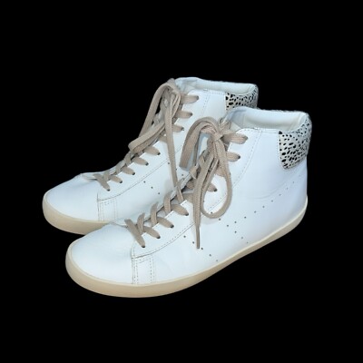 Gola Classics Women's Nova High Safari Shoes Size Leather Cheetah  Sneakers