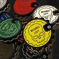 Premium 0-16 Damage Wound Trackers - Pack of Gaming Counters for AoS, 40k, KoW