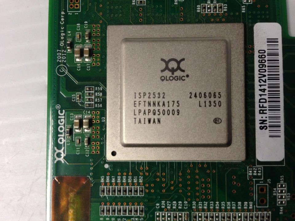 HP 81Q QLogic QLE2560 8GB 1-Port High Profile FC HBA w/ SFP 489190-001 AK344A - Image 3 of 4