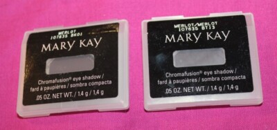2 New Mary Kay Chromafusion Eye Shadows - MERLOT Full Size .05 oz