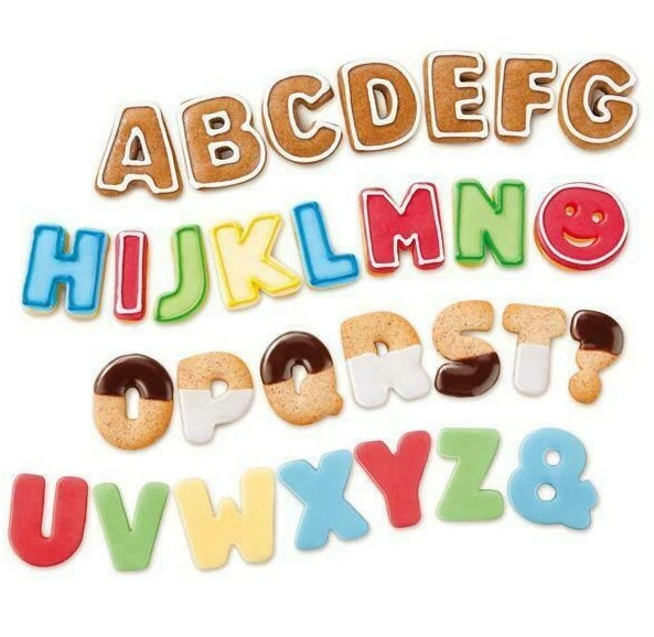 YouU Lettere Pasta di Zucchero con Nuero Dell'alfabeto e Lettera per