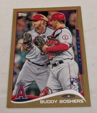 Buddy Boshers 2014 Topps #34 Los Angeles LA Angels Gold Parallel Rookie #D /2014