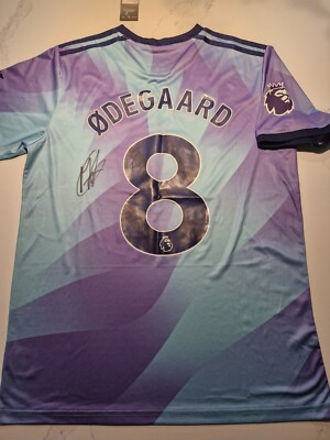 Arsenal 24/25 3rd Shirt Signed By Captain Martin Odegaard | eBay UK