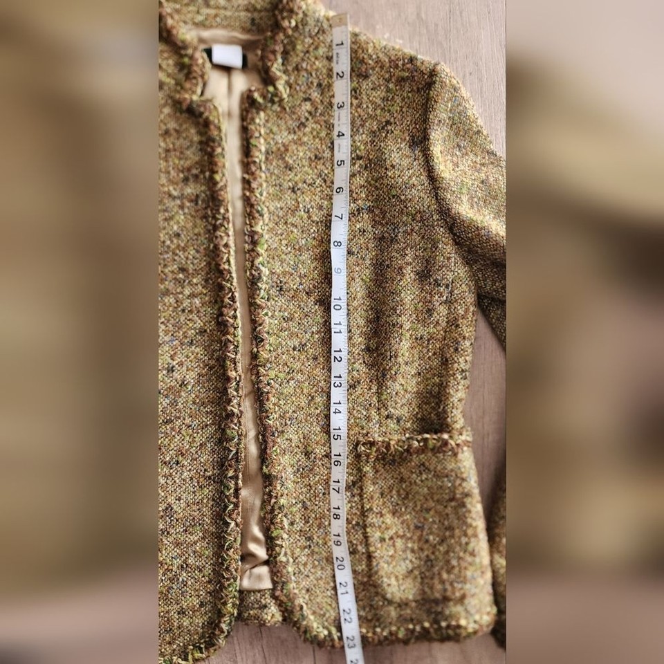 J. Crew Wool Blend Tweed Blazer Jacket Women's Size 8 Multicolor eBay