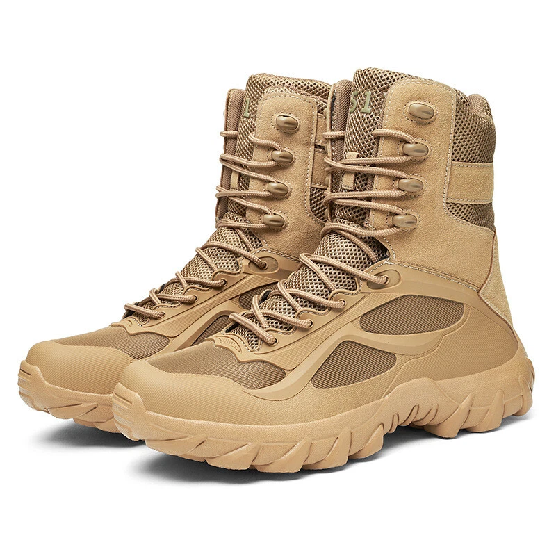 Boots Men Military Special Force Desert Combat Shoes Men Snow
