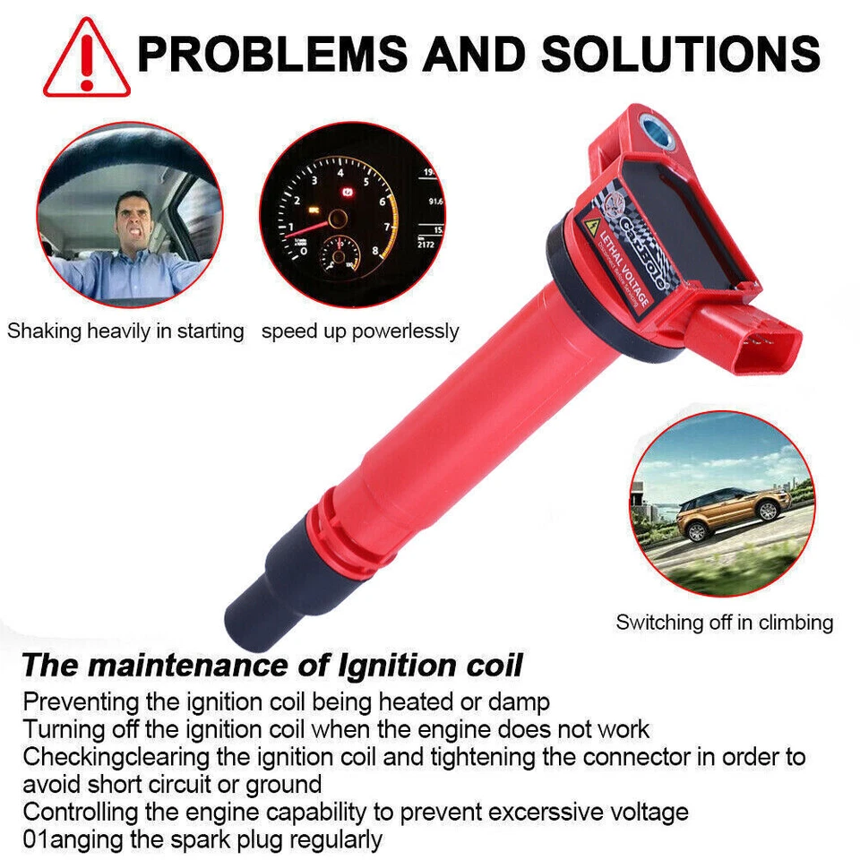 Energy 4X点火线圈 + 4X 火花塞适用于丰田 4Runner 红杉雷克萨斯 GX460 — 第 4/4 张图片