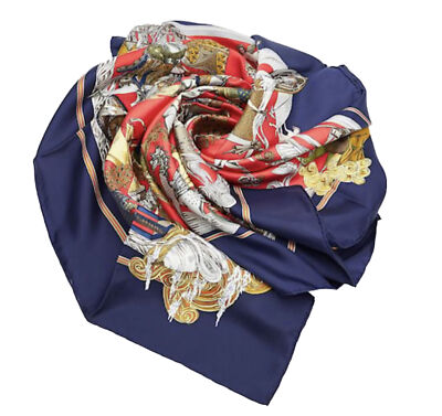 HERMES SCARF　100%SILK　MADE IN FRANC Hermès Silk Scarf Au FIL de la Soie 100% SILK | eBay
