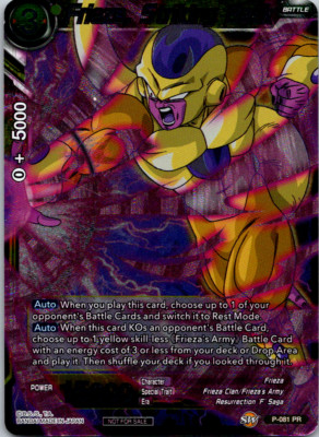 FOIL PROMO Frieza, Striking Back P-081 Dragon Ball Super Card Near Mint