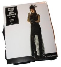 Gothic Queen Vampire Witch Women's Halloween Costume Dress  - Medium 8-10 